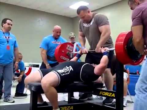 BENCH PRESS RAW - Jeremy Hoornstra 300kg (661lbs)