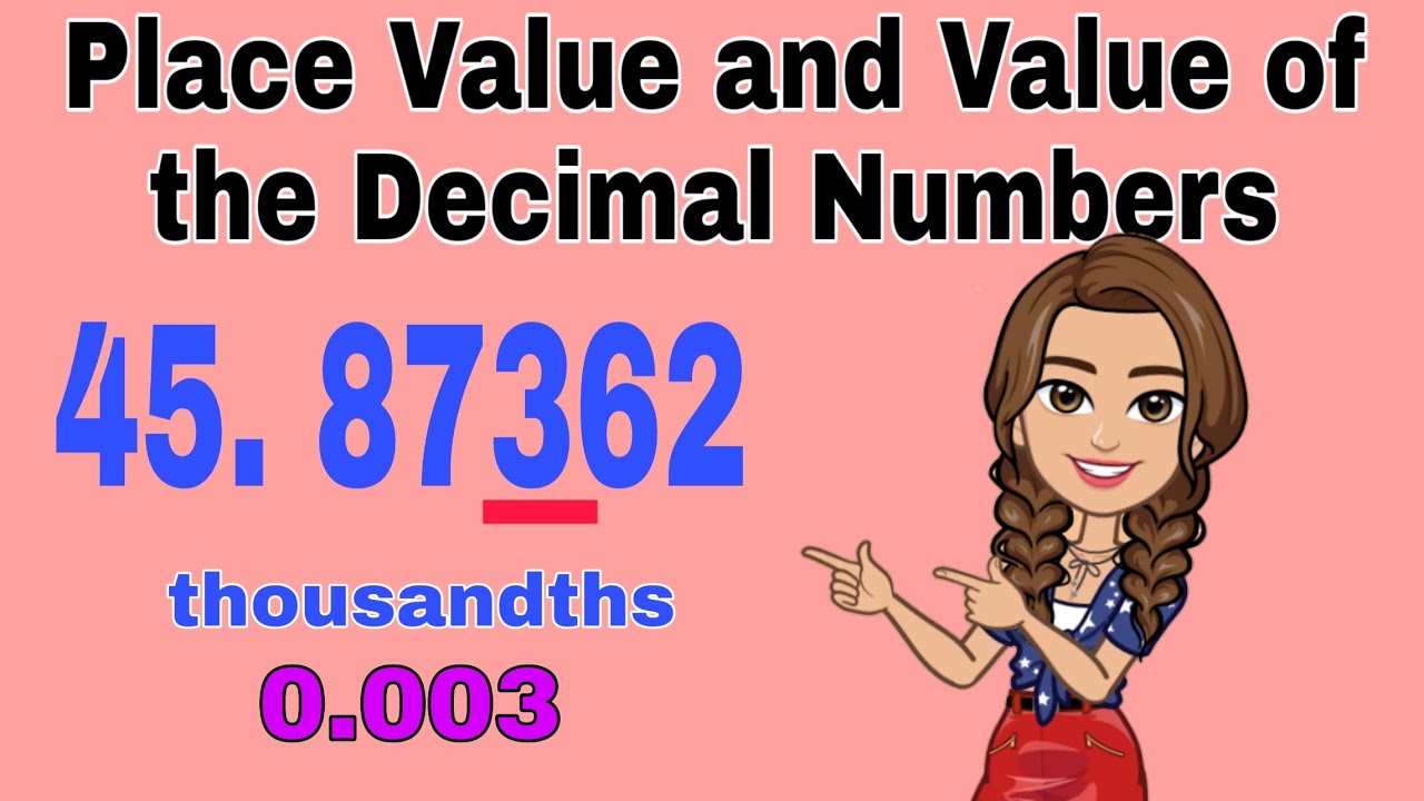 Putar video GIVING THE PLACE VALUE AND THE VALUE OF THE DECIMAL NUMBERS sekarang GIVING THE PLACE VALUE AND THE VALUE OF THE DECIMAL NUMBERS