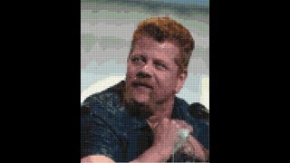 cross stitch world - the walking dead Abraham