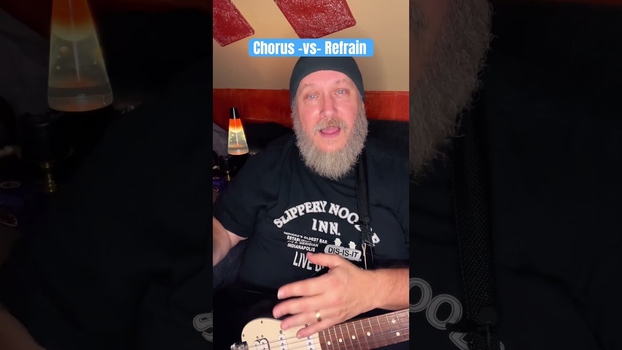 The Difference Between a Refrain and a Chorus. #songwriting #songwritingtips