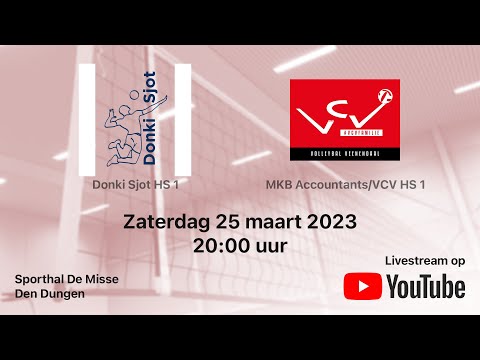 Donki Sjot HS 1 vs. MKB Accountants/VCV HS 1, Volleybal Topdivisie Heren