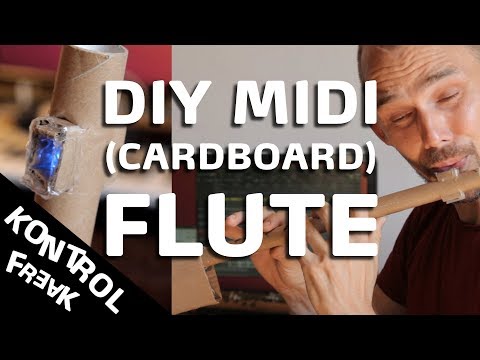 KontrolFreak DIY cardboard MIDI flute. Worlds first flute mouthpiece emulator?