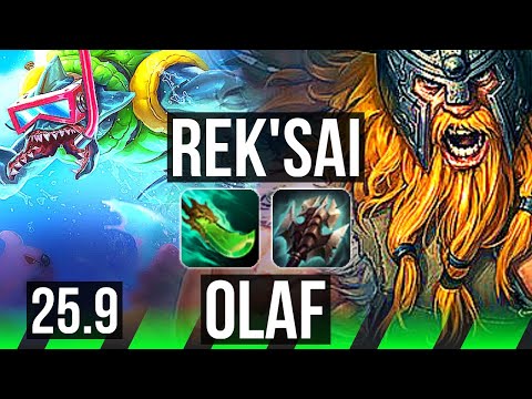 REK'SAI vs OLAF (JGL) | Rank 4 Rek'Sai, 72% winrate, 12/3/7 | EUNE Grandmaster | 25.9