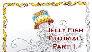 Colouring Tutorial: JellyFish in Lost Ocean. Part 1