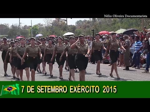 7 de Setembro 2015 Exército Brasileiro (Part. Emocionante das Mulheres) Dobrado Batista de Melo