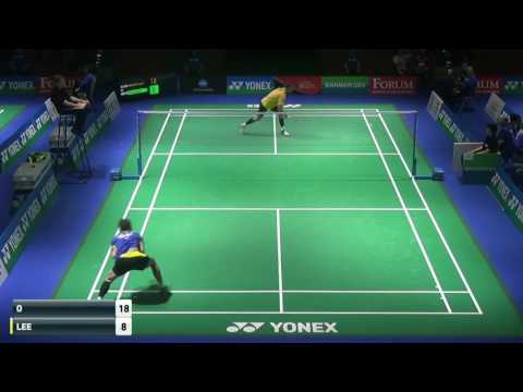 R16 German Badminton 2016 Jan O Jorgensen vs Lee Dong Keun