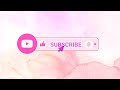 Free Full HD Pink Subscribe Button Green Screen | No Copyright
