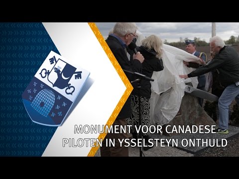 Monument voor Canadese piloten in Ysselsteyn onthuld - 25 april 2017 - Peel en Maas TV Venray