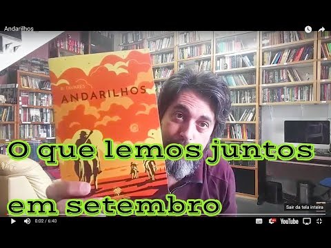 Andarilhos Rodrigo Tavares - Leitura de 09/2018 do Clube de Literatura Brasileira Contempornea