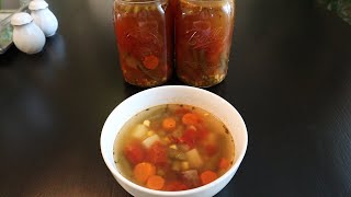 Canning Homemade Vegetable Beef Soup ~ Mix Your Own Veggie and Meat Method ~ Canning Homemade Soups