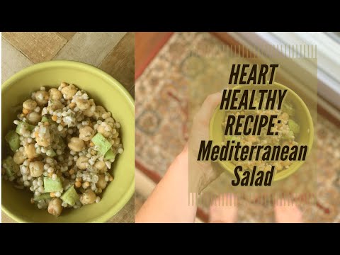 Mediterranean Couscous Salad Recipe | HEART HEALTHY RECIPE!