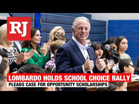 Gov. Joe Lombardo holds school choice rally