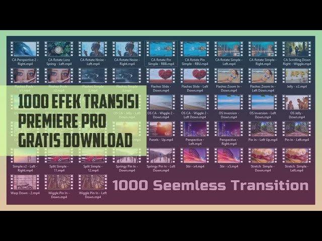 1000 efek Transisi Premiere Pro Gratis