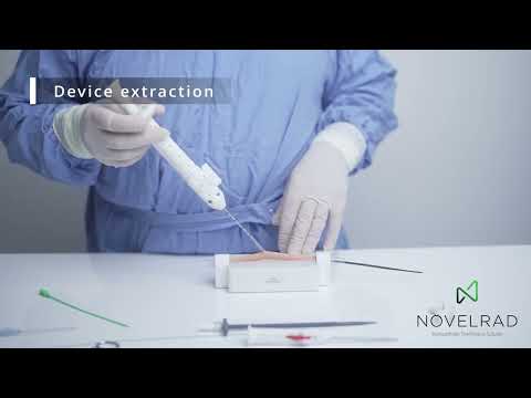Novelrad large bore vascular closure device procedure demonstration logo