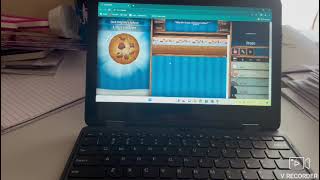 Playing cookie clicker( will show how to cheat) (And the website is called unblocked games premium)