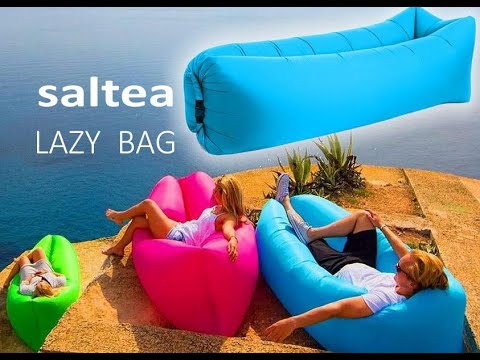 Saltea Gonflabila tip Sezlong Lazy Bag pentru Plaja sau Casa