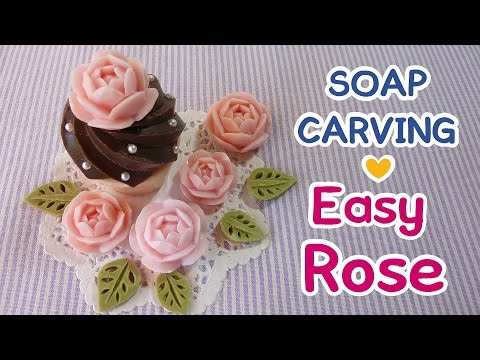 SOAP CARVING｜Easy | Rose | How to make | DIY |