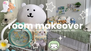 room makeover !!🍈🫐// decor, organizing, & hauls - pinterest inspired