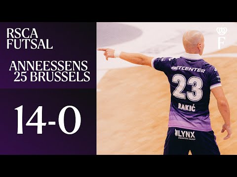 HIGHLIGHTS Belgian Futsal League: RSCA Futsal - Anneessens 25 Brussels | 2025-2026