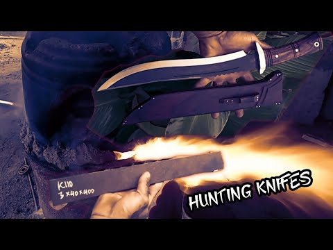 How to make a ultra-sharp steel knife for camping and hunting #26