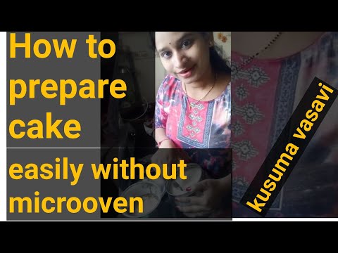 Kusuma Vasavi Telugu Vlogs - How To Prepare Cake Without Oven|Telugu ammayi
