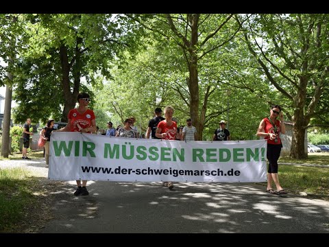 GRUNDRECHTE sind nicht verhandelbar! SCHWEIGEMARSCH in EISENBERG + Künstlergruppe - 19. Juni 2021