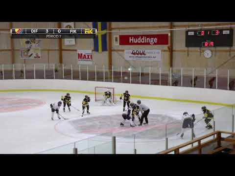 Försäsongsmatch (#2) mot Flemingsbergs IK team 06, DIF hockey team 06