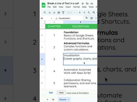Break a Line of Text In a cell
