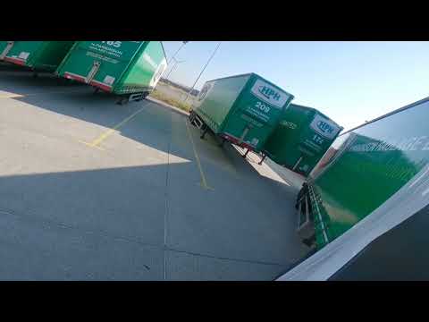 POV Truck driving reversing trailer , jackknife reverse. C+E