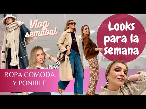 LOOKS PARA LA SEMANA / Vlog con ROPA PONIBLE Y REALISTA  (tu asesora de imagen y moda)