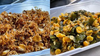 （ある日の作り置き）乾物活用・簡単！うち豆と茎わかめの煮物、くるみ入りきりいか佃煮