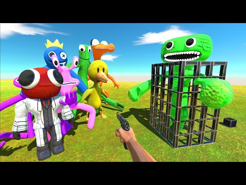 Help The Rainbow Friends Rescue Jumbo Josh - Animal Revolt Battle Simulator