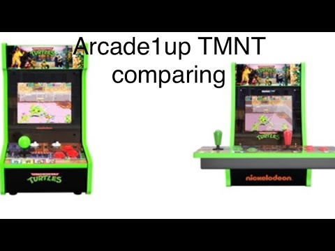 Arcade1up TMNT countercade unboxing & compare with two players