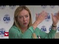 13 09 2022 RAI 2 TG2 20 30 Giorgia Meloni In CNA