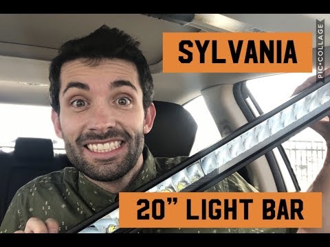 Product Unboxing - Sylvania 20 inch LED Off Road Light Bar - Review Truck Jeep Boat ATV UTV SUV 4x4