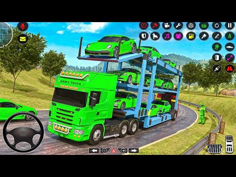 Us Army Truck Transport - Delivering Army Tank and Jeep Driving - Android Gameplay