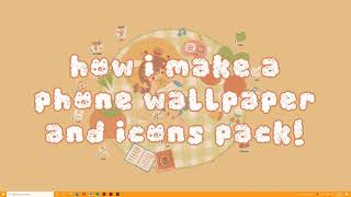 how i make a phone wallpaper + icons pack 🐥🔪 (with freebies)