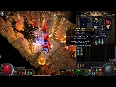 Path of Exile 3.6 - Crafting a Best in Slot Body Armour for Big DPS Summoner build
