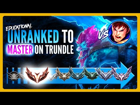 Educational Unranked to Masters with TRUNDLE TOP | vs Garen in Bronze | Full Game (Ep. 1)