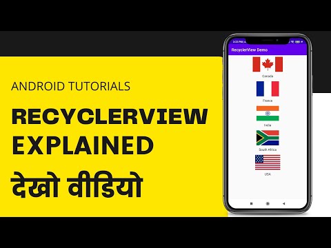 Android RecyclerView Explained with Code | Adapter Setup, Custom View, A-Z Sorting | Hindi Tutorial