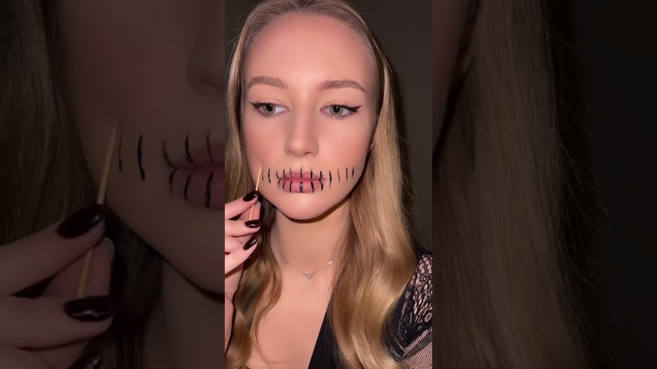 easy halloween makeup 🖤✨🕷️   #halloweenmakeuplook #halloween #makeuphacks #makeuptutorial #makeup