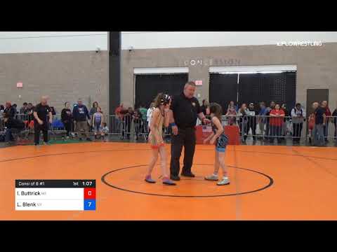 75 Lbs Consi Of 8 1 Is Bella Buttrick Team Maine Vs Lily Blenk Team New York