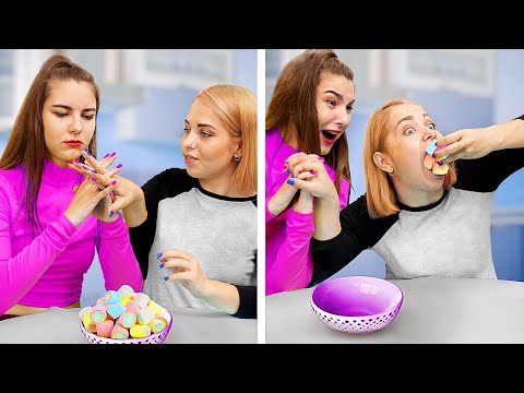 Когда девушка на диете / Вкусная еда против полезной