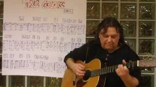 Fingerstyle Guitar Lesson #78: TRUE COLORS (Cyndi Lauper)