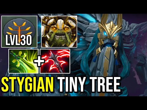 STYGIAN Tiny Tree with Level 30 Max Damage Nobody Can Survive Dota 2