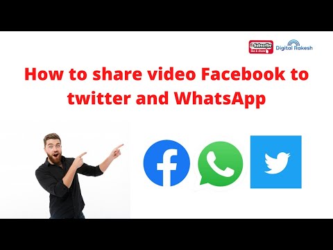  How to share a Facebook video on Twitter and whatsapp