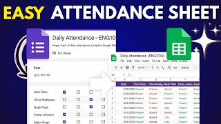 Google Sheets Attendance Tracker Tutorial (2026)