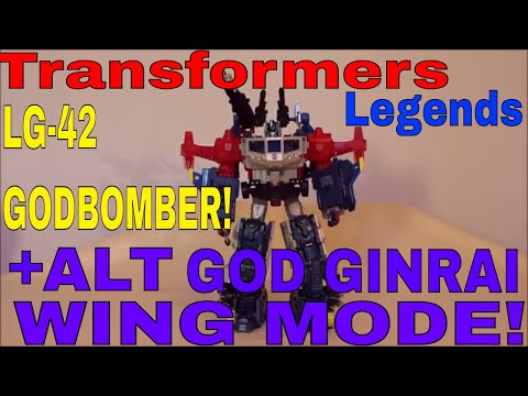 Transformers LG-42 Godbomber + Alternate God Ginrai Wing Position - GotBot True Review NUMBER 382