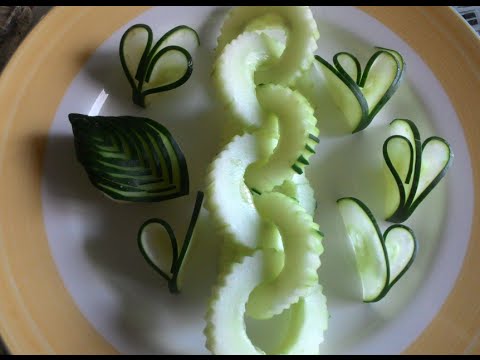 ~ cucumber cutting ~تزيين الخيار