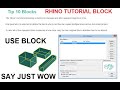 HOW TO USE BLOCK IN RHINO? || Inserting and Editing Blocks||